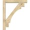 Ekena Millwork Merced Block Rough Sawn Bracket w/ Offset Brace, Douglas Fir, 6"W x 36"D x 44"H BKT0604X36X44MRC05RDF - alternate 2